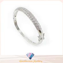Hodium plateado joyas de moda antigua pulsera de plata de brazalete (g41229)